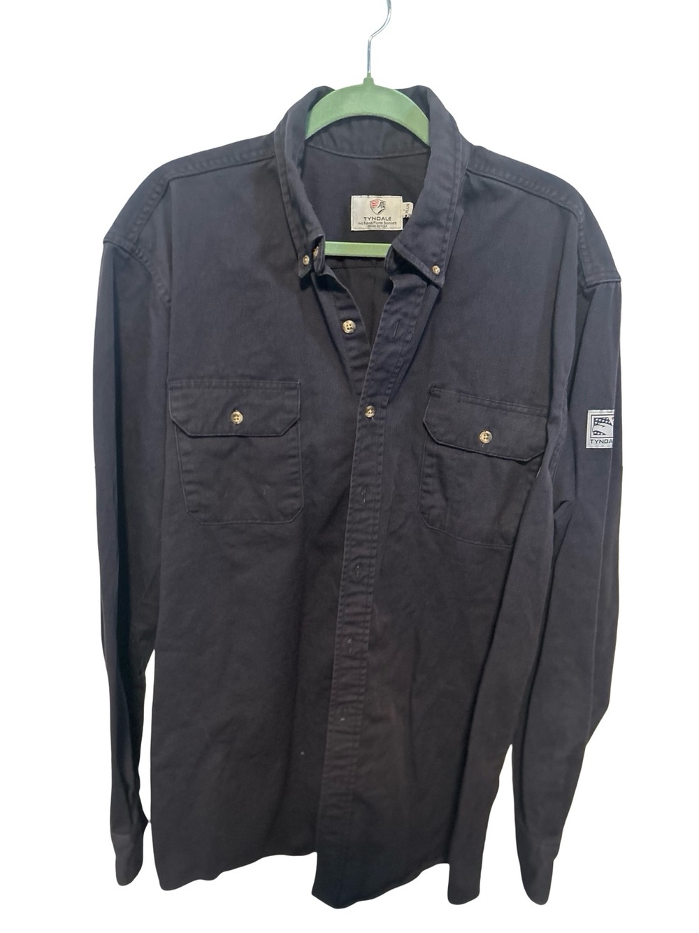 Men’s Tyndale Long-Sleeve Button-Down Work Shirt AR/FR